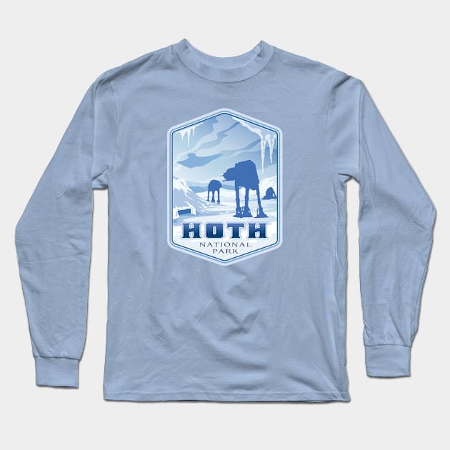 Hoth National Park Long Sleeve T-Shirt by MindsparkCreative